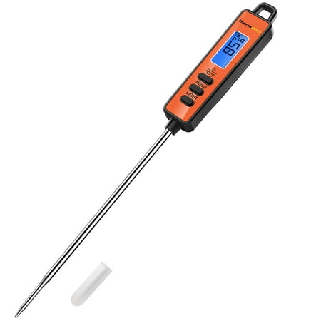 ThermoPro TP01A Instant Read Thermometer with Long Probe Digital Meat Thermometer for Grilling BBQ Smoker Food Cooking Thermometer for Deep Fry Oil Candy (Best Instant Read Thermometer)