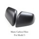 thumbnail image 1 of Car Rearview Mirror Cover For Tesla Model 3 Y Bright/matte Carbon Fiber Rear View Mirror Decorative Shell Exterior Accessories, 1 of 1
