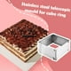 thumbnail image 4 of Fiudx Molde de Acero Inoxidable para Tartas, Ajustable, Resistente a La Oxidación, Ideal para Hornear Tartas y Tiramisú, Multiusos para Repostería Casera, 9 X 9 Cm - 17 X 17 Cm., 4 of 6