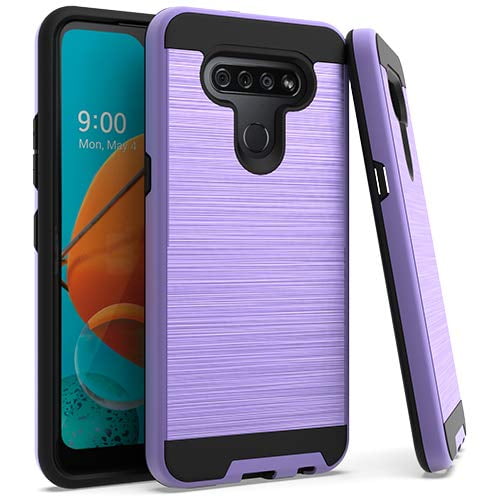 Kaleidio Case For LG K51, Reflect L555DL [Brushed Metal Texture] Slim