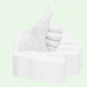 thumbnail image 1 of 20 Pairs Cotton Gloves for Dry Hands, White Cotton Gloves for Eczema, Moisturizing & Jewelry Inspection, Medium Size, 1 of 5