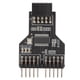 thumbnail image 4 of 1 9 pin USB divisor 9 pin A dual 9 pin en la línea conector USB2.0 Hurbra 1 A 2 Cable de Extensión de 0.3 Metro de 0.3 Metros USB Cabezal de Encabezado, 4 of 7
