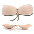 thumbnail image 2 of Wing Shape Sticky Bra Silicone Breathable Strapless Bra Adhesive Push Up Invisible Backless Bras For Women, 2 of 8