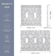 thumbnail image 3 of Dailycode Light Switch Plate Covers 2 Gang Wall Plate Plastics Outlet Covers for Kitchen Home Office Decor Line Hexagonal Texture, 3 of 8