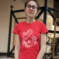 thumbnail image 3 of Tee Hunt Reaper Biker T-Shirt Skeleton Biker Forever Women's T-Shirt Tee, Red, Large, 3 of 5