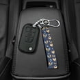 thumbnail image 3 of FOR U DESIGNS Chicken Butterfly Keychain Wristlet Strap Blue Neoprene Wristlet Keychain Stretchy Hand Wrist Lanyard Keychain for Women Girls Kids, 3 of 6