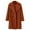 Red, variant on UJNDER Women Winter Wool Blend Mid Long Coat Notch Double Lapel Jacket Outwear Trench Coats for Women Brown M