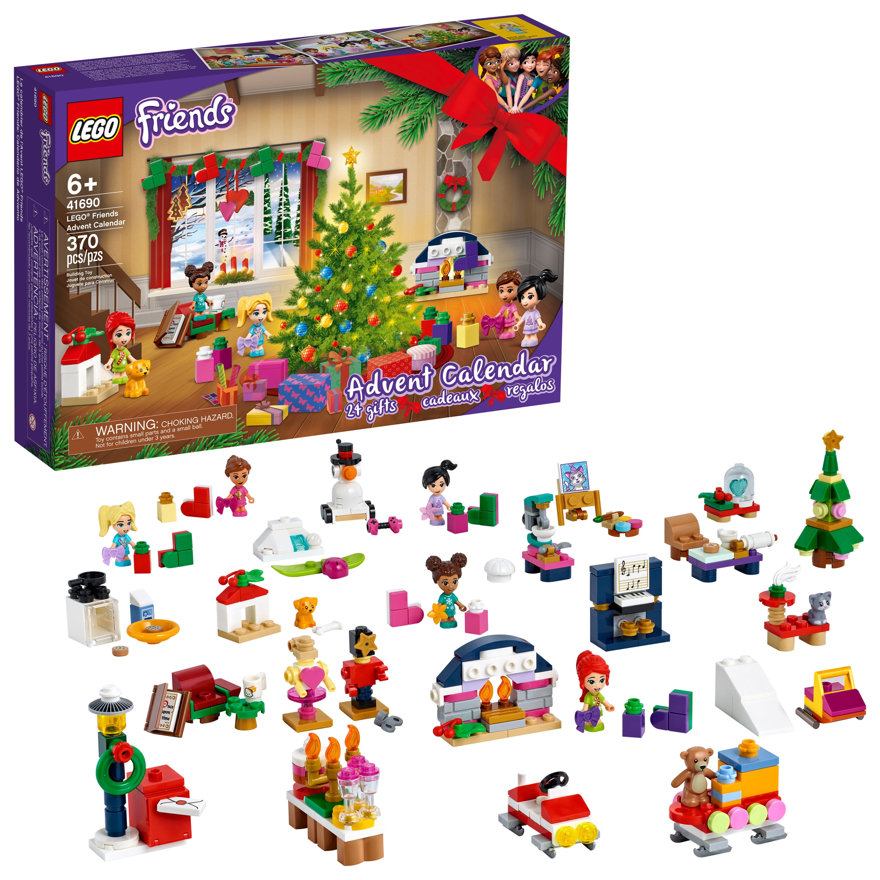 Mistillid Modsatte Tag det op LEGO Friends Advent Calendar 41690 Building Toy; Christmas Countdown for  Creative Kids (370 Pieces) - Walmart.com
