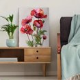 thumbnail image 5 of Vibrant Red Pink Poppies Canvas Wall Art，Floral Decor for Living Room Bedroom Office Dining Room Kitchen Hallway, 5 of 8