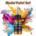 thumbnail image 3 of X ARTY HUB Model Paint Set - 20 Colours with 3 Brushes, Miniature Paints (Base/Skin Tones/Shadows/Metallics) for Airbrushing & Hand Paintin, 3 of 6