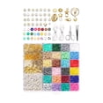 thumbnail image 1 of Abbracc Kit de Pendentifs Perles en Argile Colorée Perles Plates Lâches Fil Élastique, 1 of 7