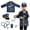 Navy Blue, variant on TOPTIE Police Costume for Kids, Role Play Dress-Up Set for 3 - 7 Years Old-Navy Blue-S