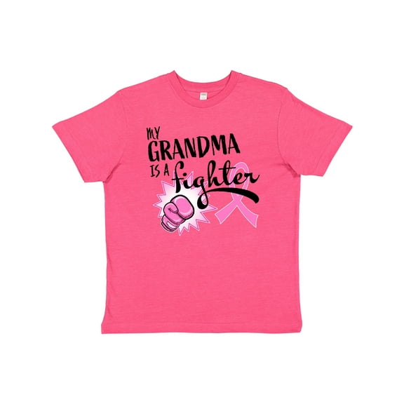 Inktastic My Grandma is a Fighter Breast Cancer Awareness Youth T-Shirt