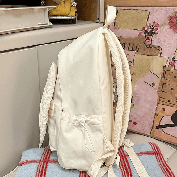 Back to School Cutecore Backpack,Pastel 5 Colors Quilted Wing School Backpack,School Supplies For Kids, Water Resistant Polyester School Bag, Back To School Supplies for School Supplies For Kids-B