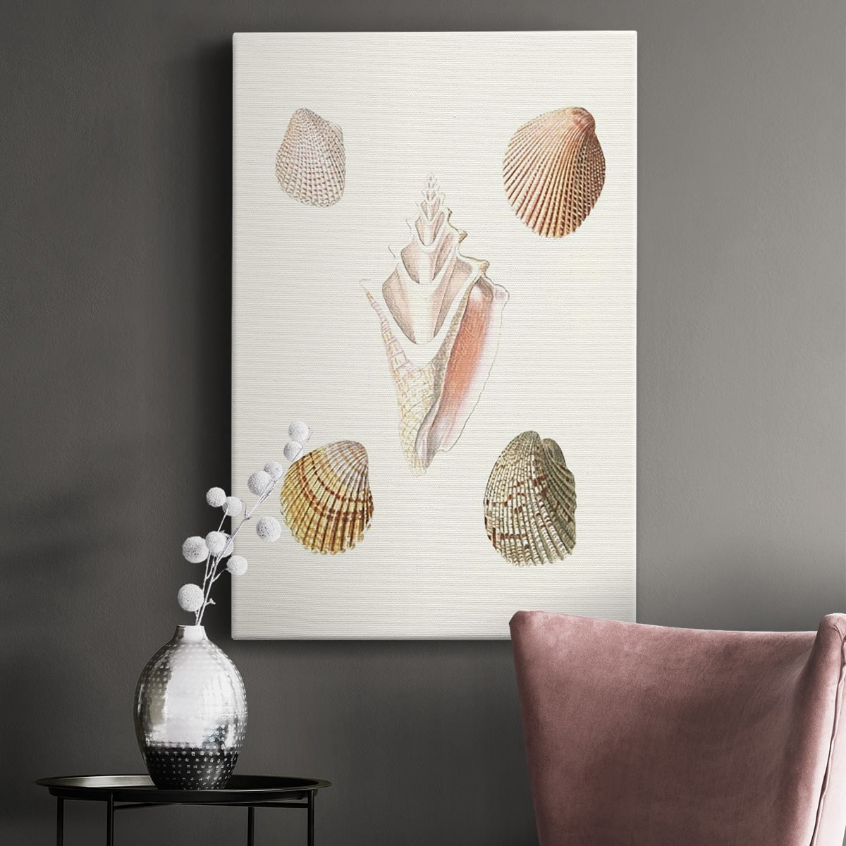 Pastel Knorr Shells IX Premium Gallery Wrapped Canvas - Ready to Hang