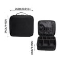 thumbnail image 3 of WREESH Professional Travel Storage Partition Cosmetic Bag Multifunctional Portable Portable Cosmetic Case Custom Small Double Layer Toiletry Bag, 3 of 3