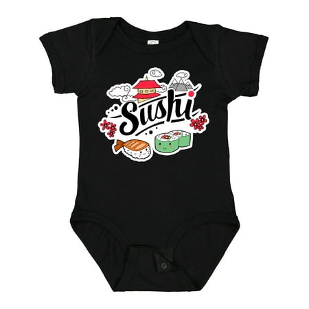 

Inktastic Cute Sushi Illustration Gift Baby Boy or Baby Girl Bodysuit
