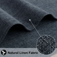 thumbnail image 2 of decorUhome Placemats Set of 4 - Cotton Linen Blend Washable Heat Resistant Dining Table Mats, Charcoal, 13" x 19", 2 of 8