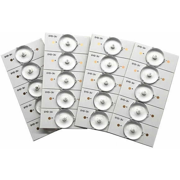 Perlas de lámpara SMD fabricadas con precisión, diseño de bajo consumo y fácil instalación para reparación de televisores LED de 32 a 65 pulgadas, proyectos de bricolaje (blanco)