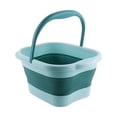 thumbnail image 1 of Naiovety Lavabo plegable y portátil para baño de pies, portátil y fácil de limpiar, para relajación en el hogar Juegos de accesorios de baño azul claro, 1 of 6