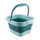 thumbnail image 1 of Yuarrent Cubo de gran capacidad y fácil almacenamiento, cubo plegable para masaje de pies, fácil de limpiar Juegos de accesorios de baño azul claro, 1 of 6