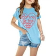 thumbnail image 1 of Mefallenssiah T-Shirts pour Enfants Manches Courtes T-Shirt Graphique Col Rond Crop top pour Filles et Garçons de 3 à 14 Ans, 1 of 3