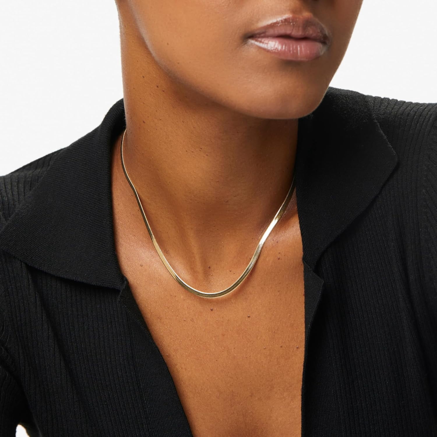 Leander Gold Chain Necklaces for Women - 14K Gold Plated, Hypoallergenic Jewelry - Dainty, Layering & Trendy Necklace Styles with Herringbone & Paperclip Designs Jewelry Assorted Styles