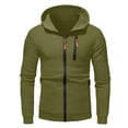 thumbnail image 4 of Mercatoo Boys Zip up Hoodi𝐞s Coats Thick Fleece Multi Zipper Pockets Cotton Hoodi𝐞 Sweatshirts Youth Kids Outdoor Warm Jackets, 4 of 6