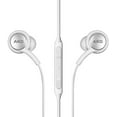 thumbnail image 1 of Premium White Wired Earbud Stereo In-Ear Headphones with in-line Remote & Microphone Compatible with HTC Desire 626s, 1 of 3
