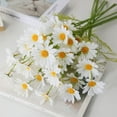 thumbnail image 4 of GRNSHTS 12Pcs Artificial Daisy Flowers 20" Outdoor UV Resistant Silk Flowers Fake Wildflowers Faux Greenery Shrubs Plants with Stems Arrangements for Home Garden Vase Decor (White), 4 of 6