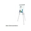 Mastervision Telescoping Tripod Display Easel Adjusts 35" to 64" High Metal Silver FLX09102MV