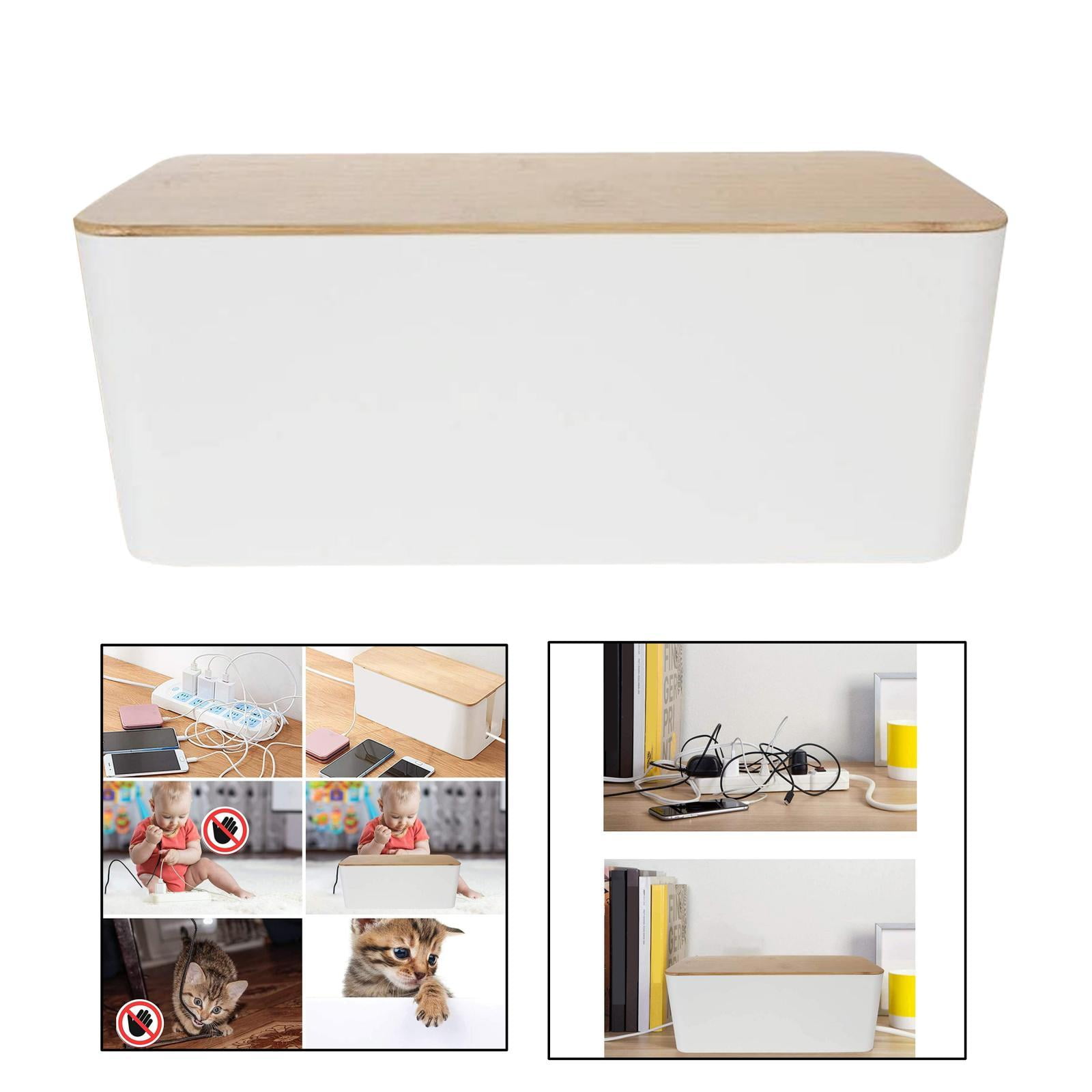 Wire Hider Cable Management Box Concealer, Hide Loose Wires, Electrical Cords Organizer - Multi