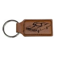 thumbnail image 2 of Keychain - Rectangle - Impala - Leather, 2 of 4
