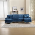 thumbnail image 3 of Miekor Furniture Modern Large chenille Fabric U-Shape Sectional Sofa W4US0056, 3 of 9