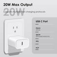thumbnail image 6 of iPhone 14 13 12 11 Charger, [Apple MFi Certified] 20W iPhone Fast Charger with 6ft Lightning Cable, USB C Wall Charger Fast Charging Adapter for iPhone 14/13/12/11/Pro/Max/XR/XS/SE/8 iPad AirPods, 6 of 8
