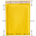 thumbnail image 2 of 1000 Count #0 6.5x10 Kraft Bubble Mailers Protective Padded Envelopes Bulk Shipping Use, 2 of 9