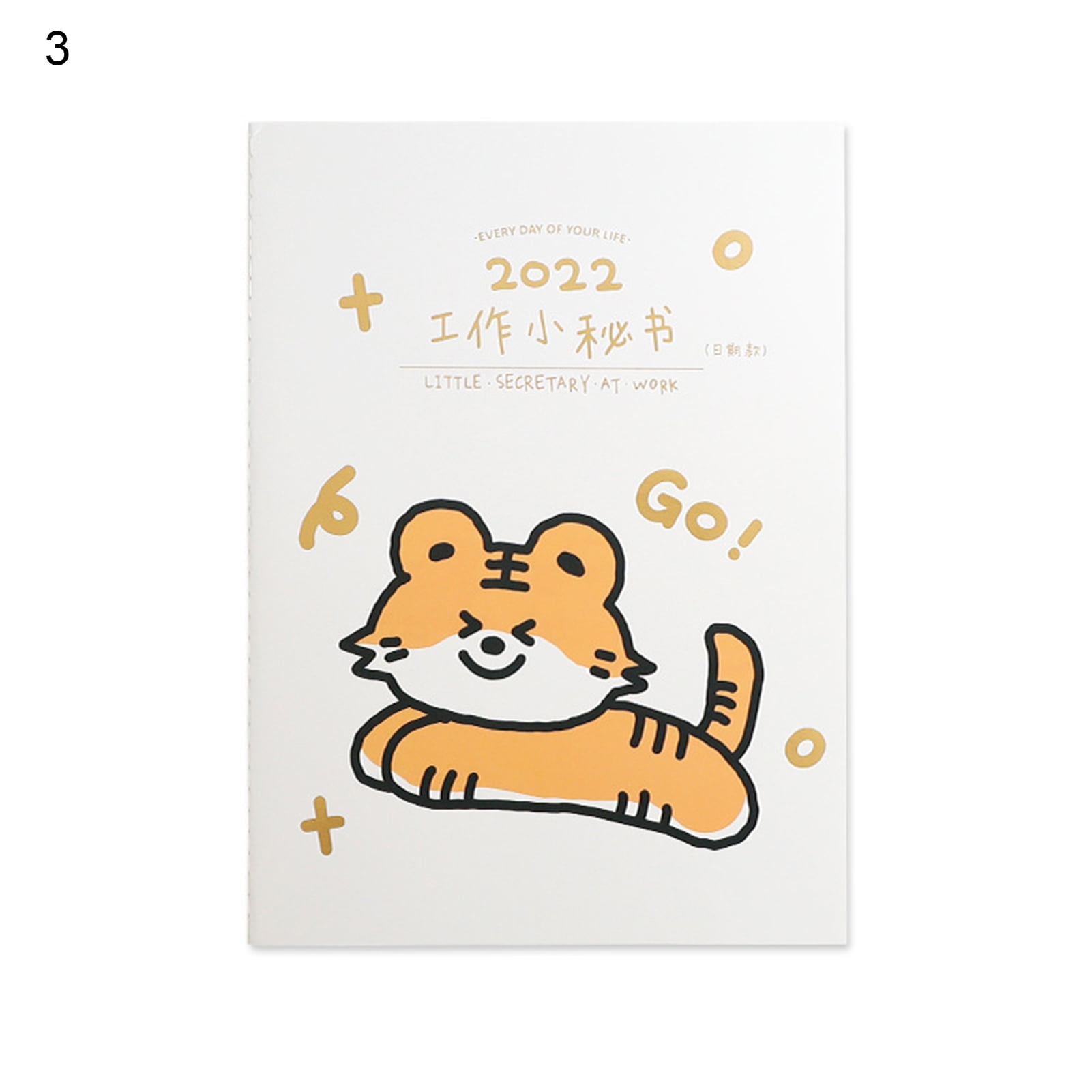 Weekly Plan Notebook Cartoon Cat Schedule Stationery Daily Memo Planner G 