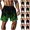 A Mint Green, variant on Shorts Men Casual Men Shorts Casual Men's Casual Homewear Flame Printing Funny Printed Trousers Beach Sports Shorts Fast-Drying Trousers Green S