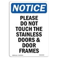 thumbnail image 1 of SignMission OS-NS-A-1824-V-17432 Panneau de Signalisation OSHA 18 x 24 Po - Veuillez Ne Pas Toucher l'Inox, 1 of 1