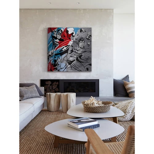 Marmont Hill "Versus" by Josh Ruggs Painting Print on Brushed Aluminum