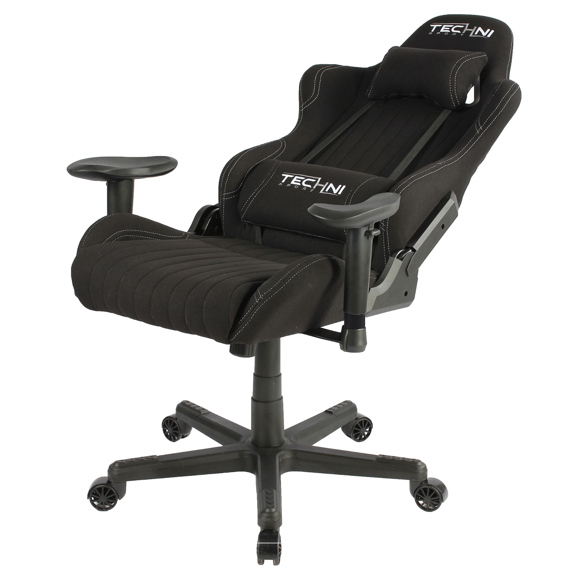 Techni Office Solutions 50.5" Vibrant Black Unique Techni Sports TS-F44 Comfortable Gaming Chair