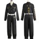 thumbnail image 2 of Tokyo Revengers Keisuke Baji Cosplay Costume Keisuke Baji Wig Black Uniform First Division Captain Anime Tokyo Halloween Costume yaoshenbao LED, 2 of 2