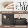 thumbnail image 4 of Zocalo Sofá Cama Seccional 3 en 1 de 3 Plazas con Chaise Reversible, Cama Extraíble, Respaldo Ajustable y Almacenamiento, 220*129*86cm, Gris Oscuro, 4 of 10