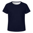 thumbnail image 1 of Kids Unisex Raglan Sleeve Mesh Shirts, Breathable Casual Tops for School & Play, 3-14Y, 1 of 4