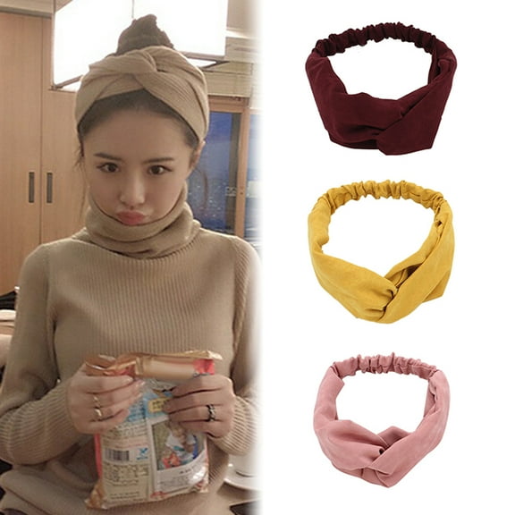 SPRING PARK Boho Women Twist Knot Headband Elastic Wrap Turban Hair Band Headwear