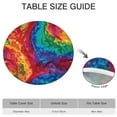 thumbnail image 6 of Colorful Tie Dye Pattern Round Fitted Tablecloth with Elastic Edge,Dining Table Cover Waterproof,Outdoor Round Tablecloth for Camping,Dining,Indoor and Outdoor, 6 of 7