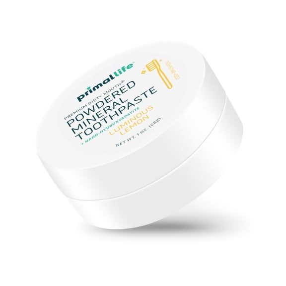 Primal Life Organics Dirty Mouth Toothpowder, Luminous Lemon, 1 oz