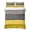 Yellow Gray, variant on King Quilt Set 96''x106'', Boho Brown Stripe Lightweight Bedspread Coverlet Set with 2 Pillow Shams, Rustic Tribal Patterns Ethnic Bohemian Breathable All Season Quilt Bedding for Bedroom/Guest Room