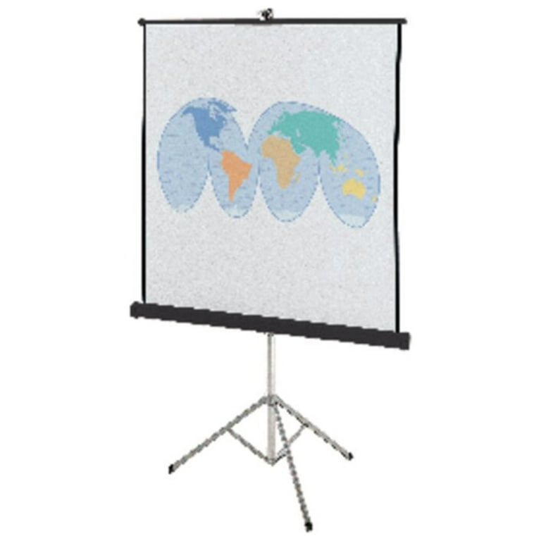 Portable Tripod Projection Screen, 60 x 60, White Matte Finish Portable Tripod Projection Screen, 60 x 60, White Matte Finish