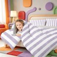 thumbnail image 4 of Erosebridal Modern Lines 7-Piece Twin Bedding,Minimalist Stripe Bedding Comforter Set,Light Gray Reversible, 4 of 7